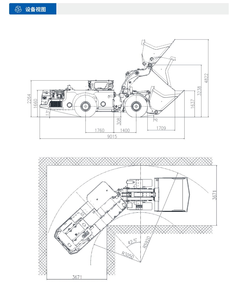 WJ-3 鏟運機設備視圖